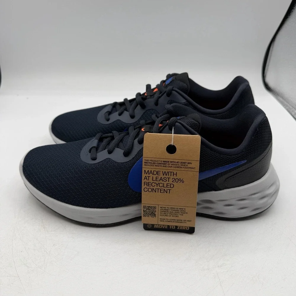 Nike Revolution‎ 6 NN Running Shoes Mens Sz 9 Dark Obsidian/Royal DC3728-400